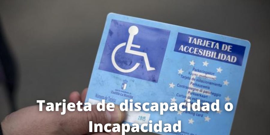 tarjeta de discapacidad incapacidad permanente